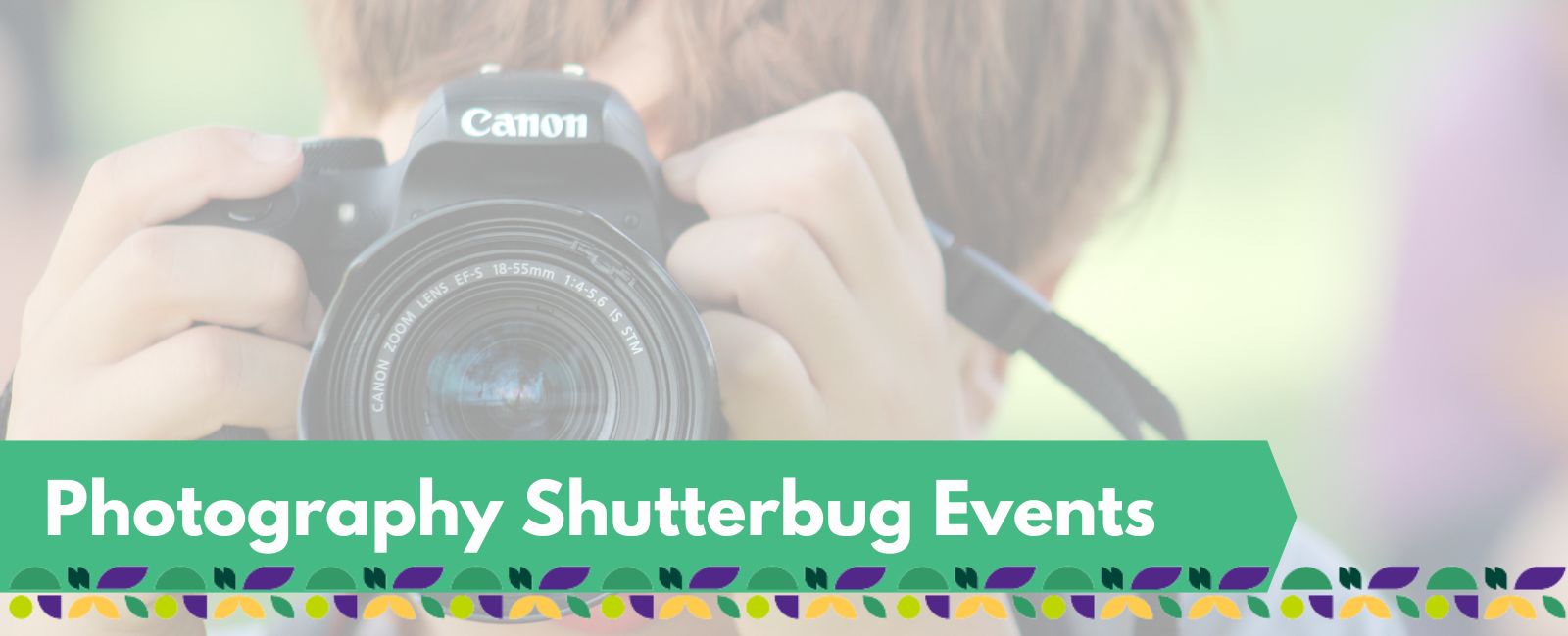 Shutterbug Banner with Text