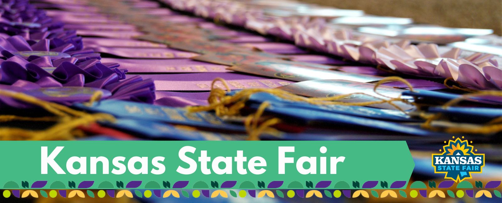 Kansas State Fair banner with text