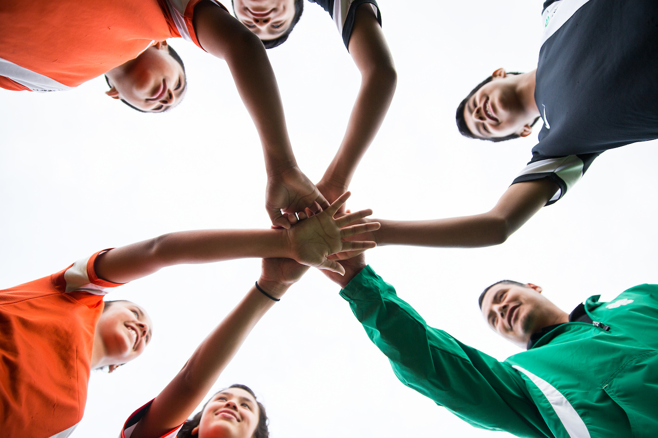 teamwork group hands