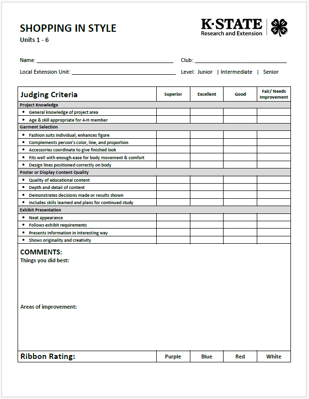 scoresheet